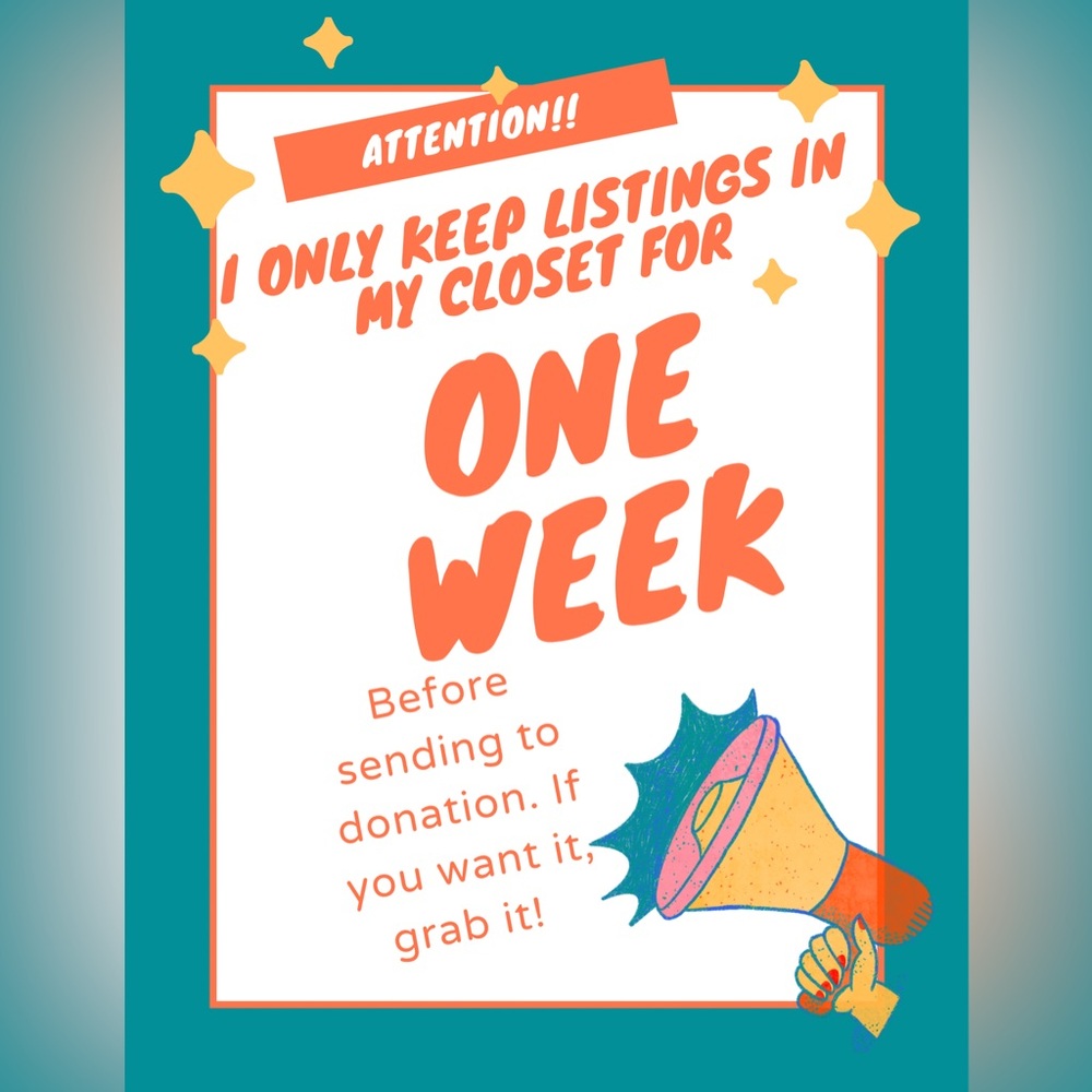 Attention Poster with Megaphone Design
